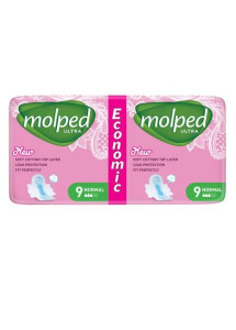 Прокладки Molped Ultra Econom Normal, с мягкой поверхностью, 3 капельки,18 шт.